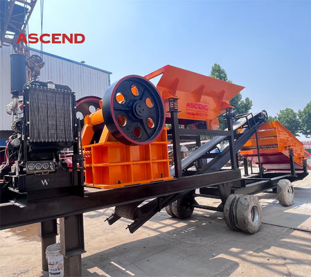 Big scale mobile jaw stone crushers for quartz basalt dolomite gold ore crushing