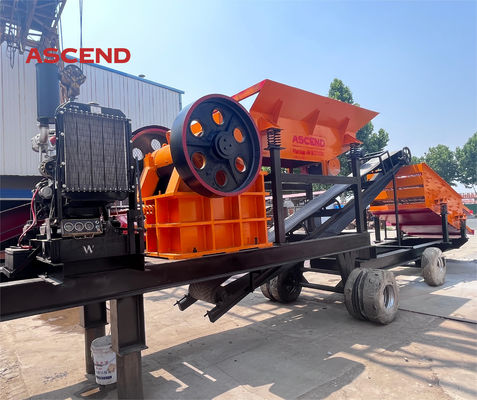 Big scale mobile jaw stone crushers for quartz basalt dolomite gold ore crushing